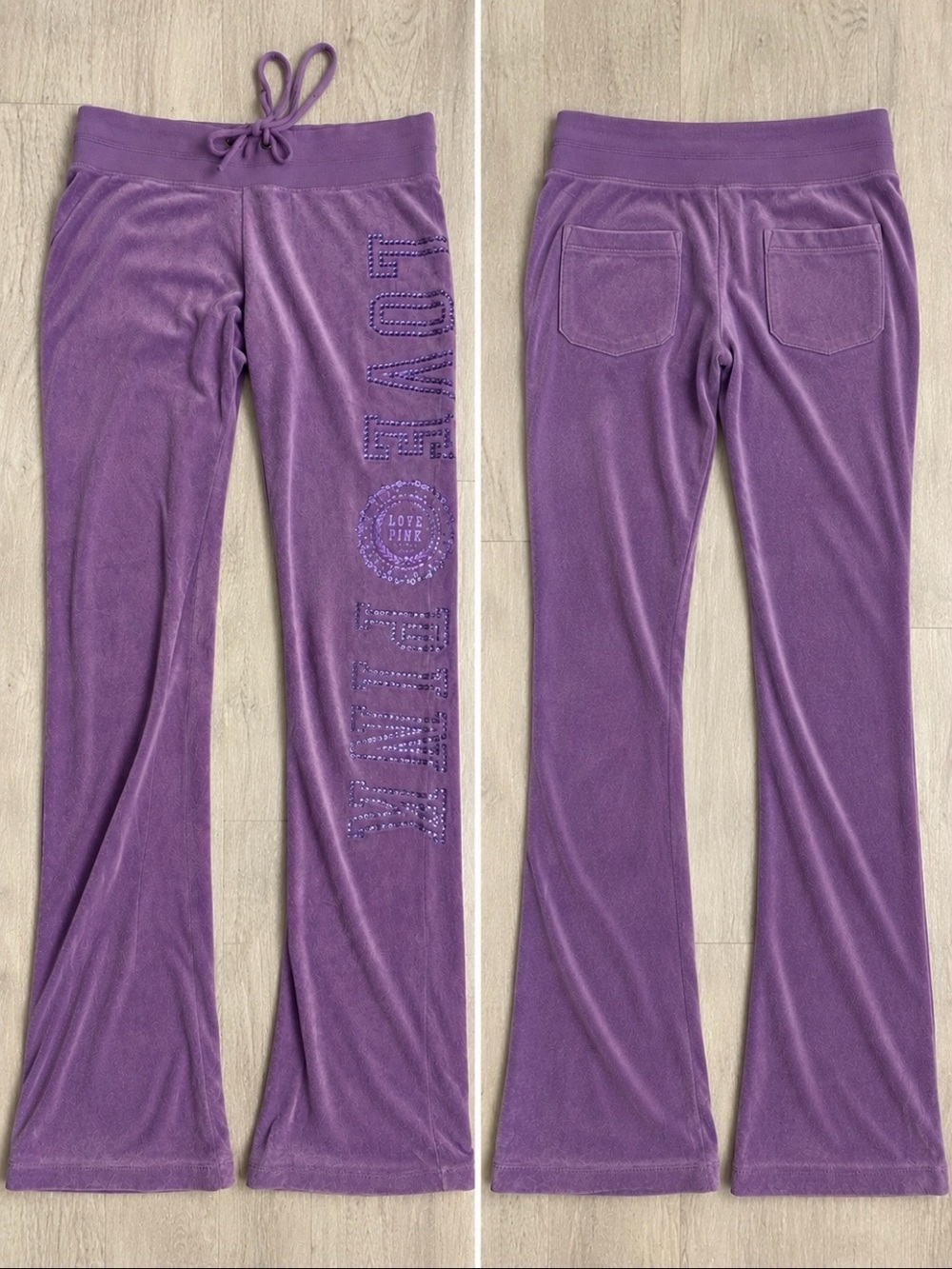 PINK Victoria's Secret Purple Y2K Lounge Pants - XS